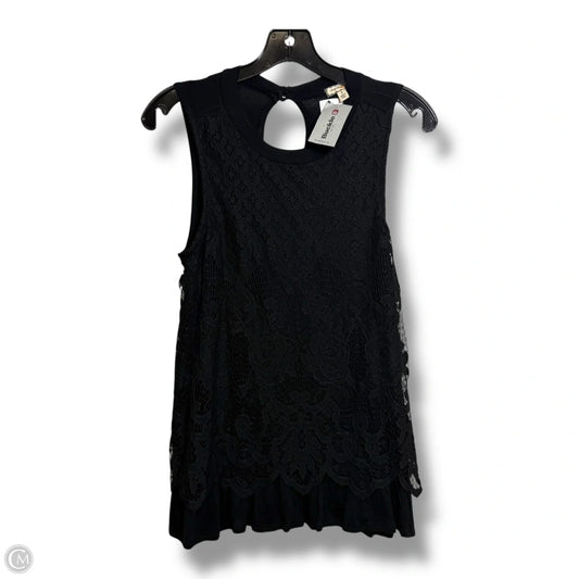 Top Sleeveless By Eyeshadow In Black, Size: S
