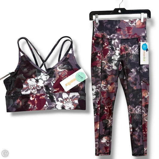 Athletic Pants 2pc By Marika In Floral Print, Size: S