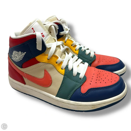 Jordan 1 Mid SE Shoes Athletic By Nike In Multi-colored, Size: 7