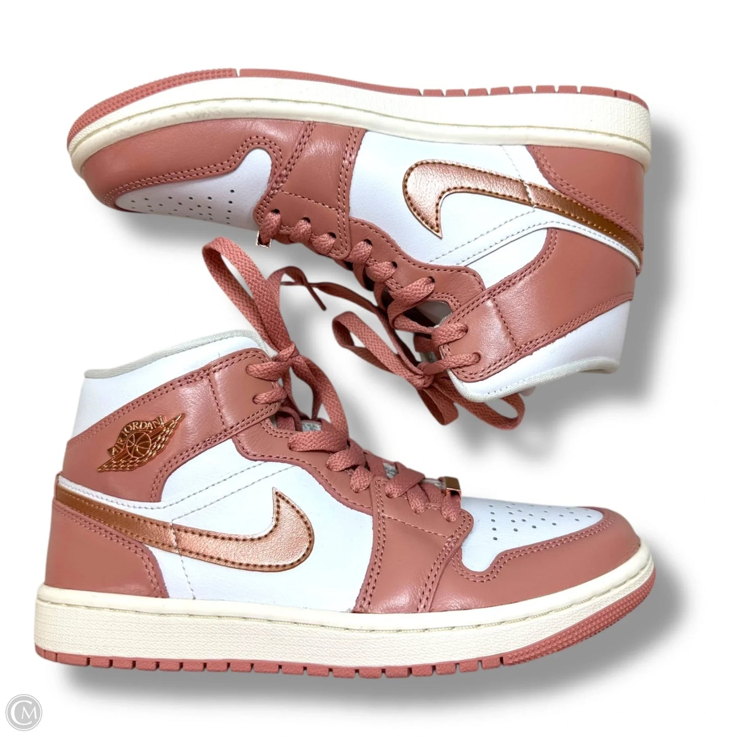 Jordan 1 Mid SE-Shoes Athletic By Nike In Red Stardust, Size: 7.5