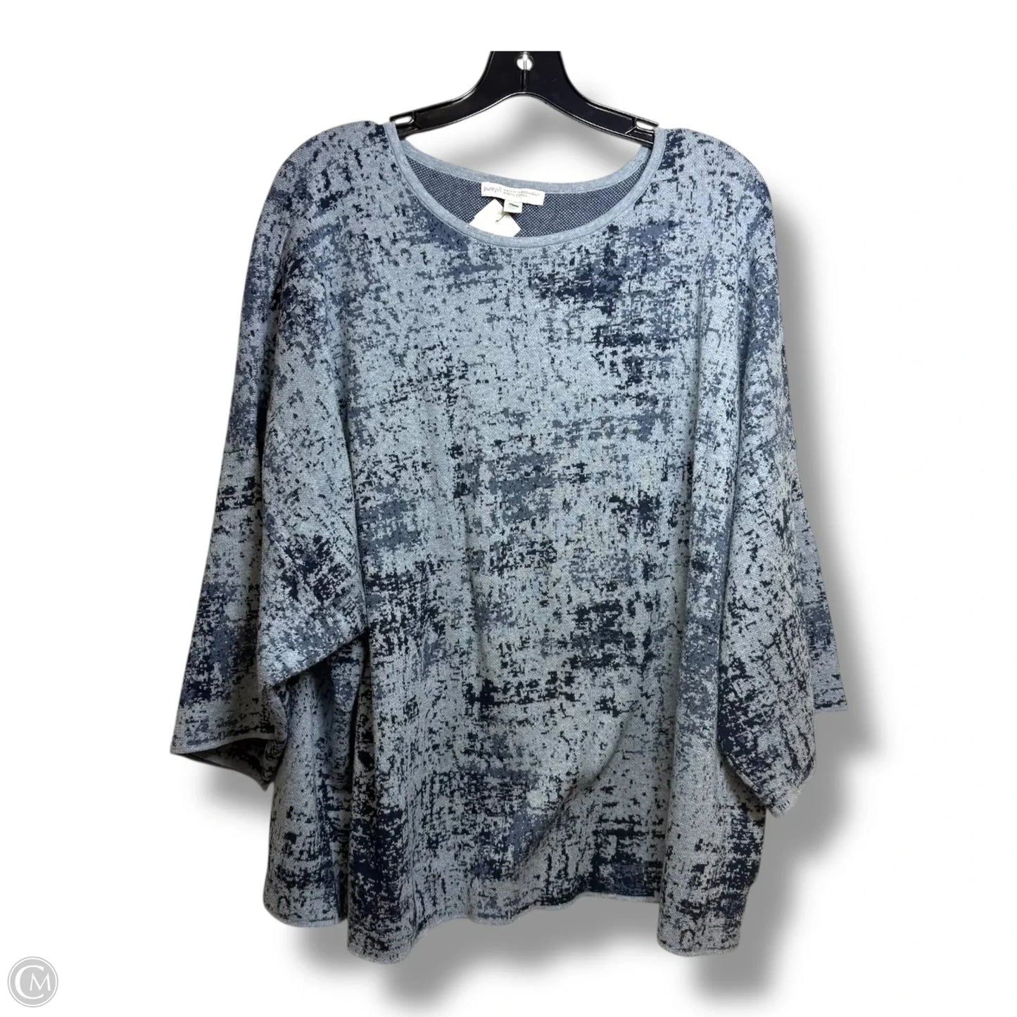 Sweater By Pure Jill In Blue, Size: 2x