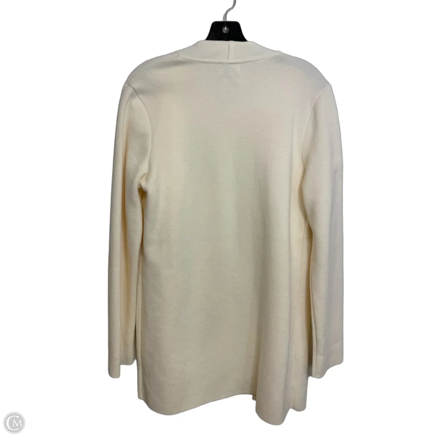 Sweater Cardigan By Charter Club In Beige, Size: L
