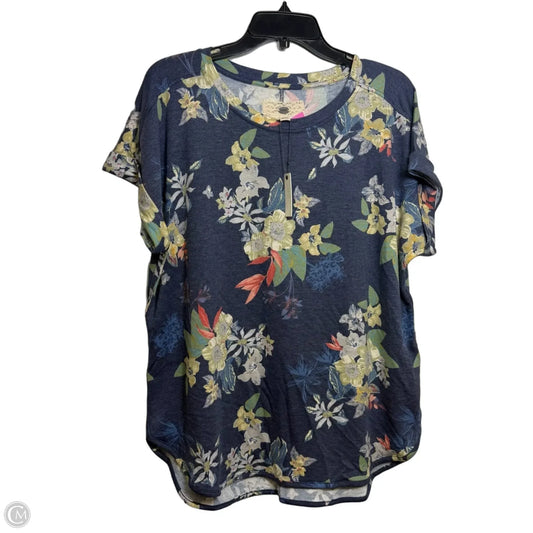 Top Short Sleeve By Cupio In Multi-colored, Size: Xl