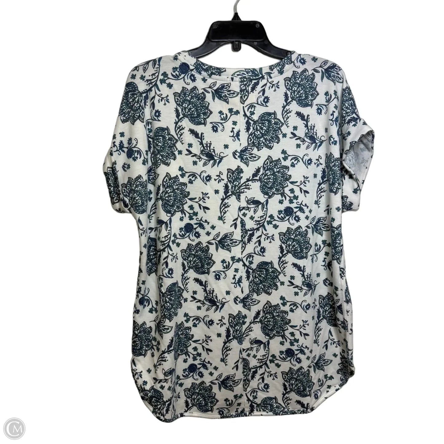 Top Short Sleeve By Cupio In Paisley Print, Size: Xl