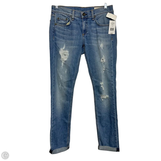 Jeans Skinny By Rag And Bone In Blue Denim, Size: 0