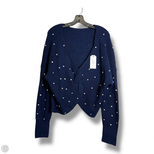 Sweater By Express In Navy, Size: L
