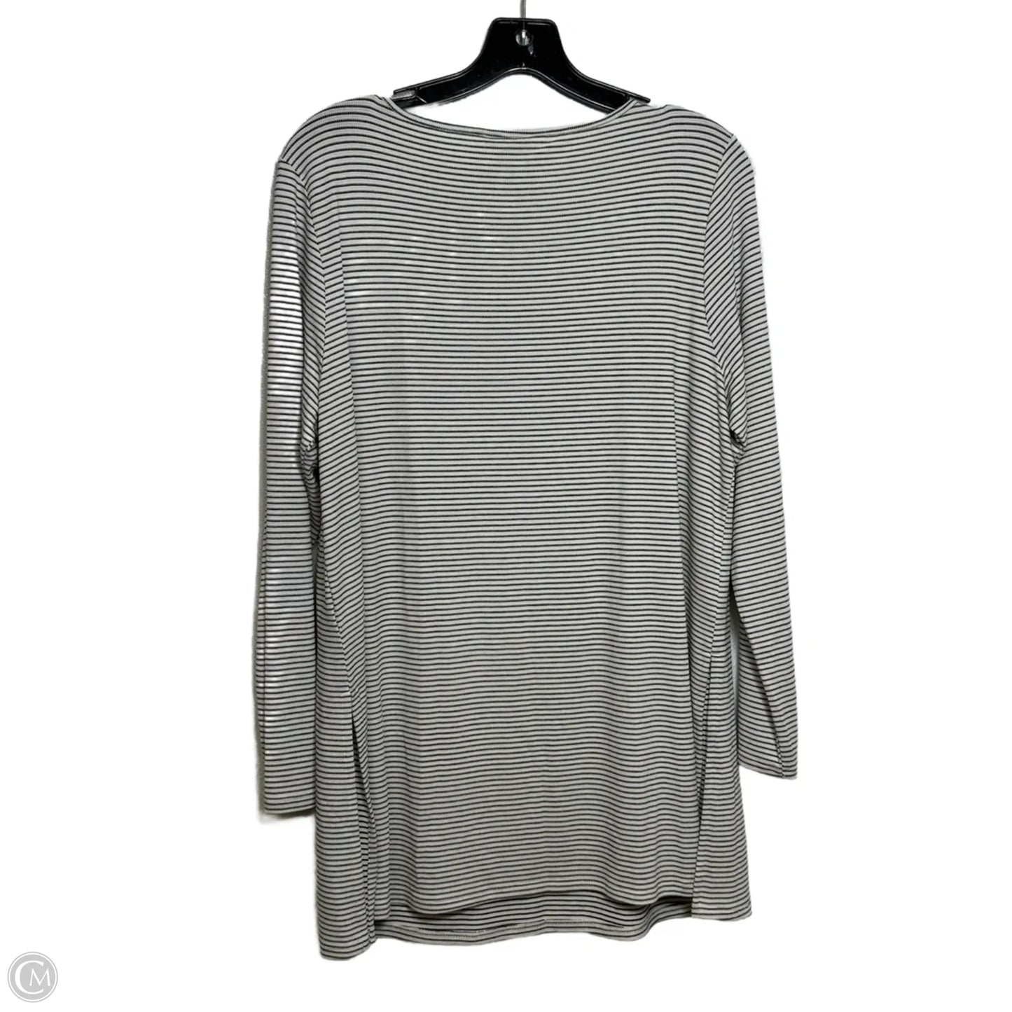Top Long Sleeve By J. Jill In Striped Pattern, Size: L