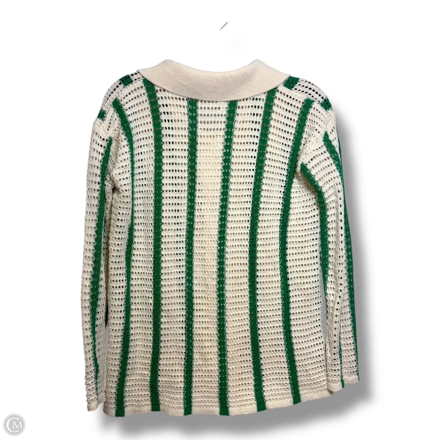 Cardigan By Clothes Mentor In Striped Pattern, Size: M