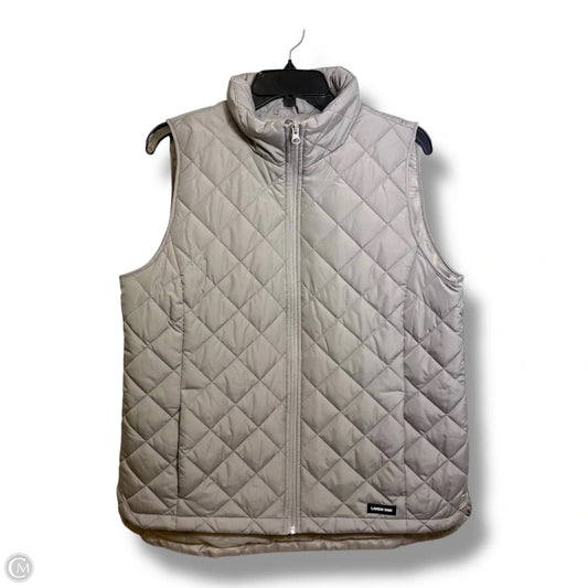 Vest Puffer & Quilted By Lands End In Grey, Size: M