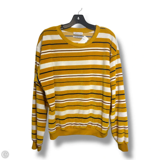 Top Long Sleeve By Urban Outfitters In Striped Pattern, Size: L