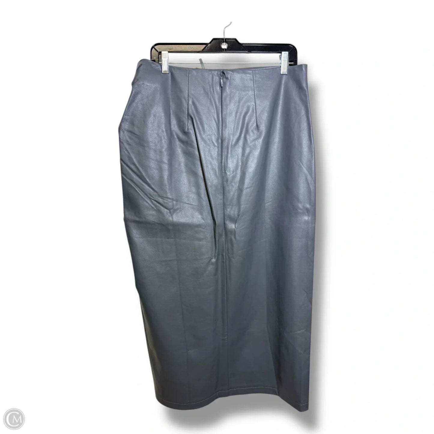 Skirt Midi By Anthropologie In Grey, Size: L