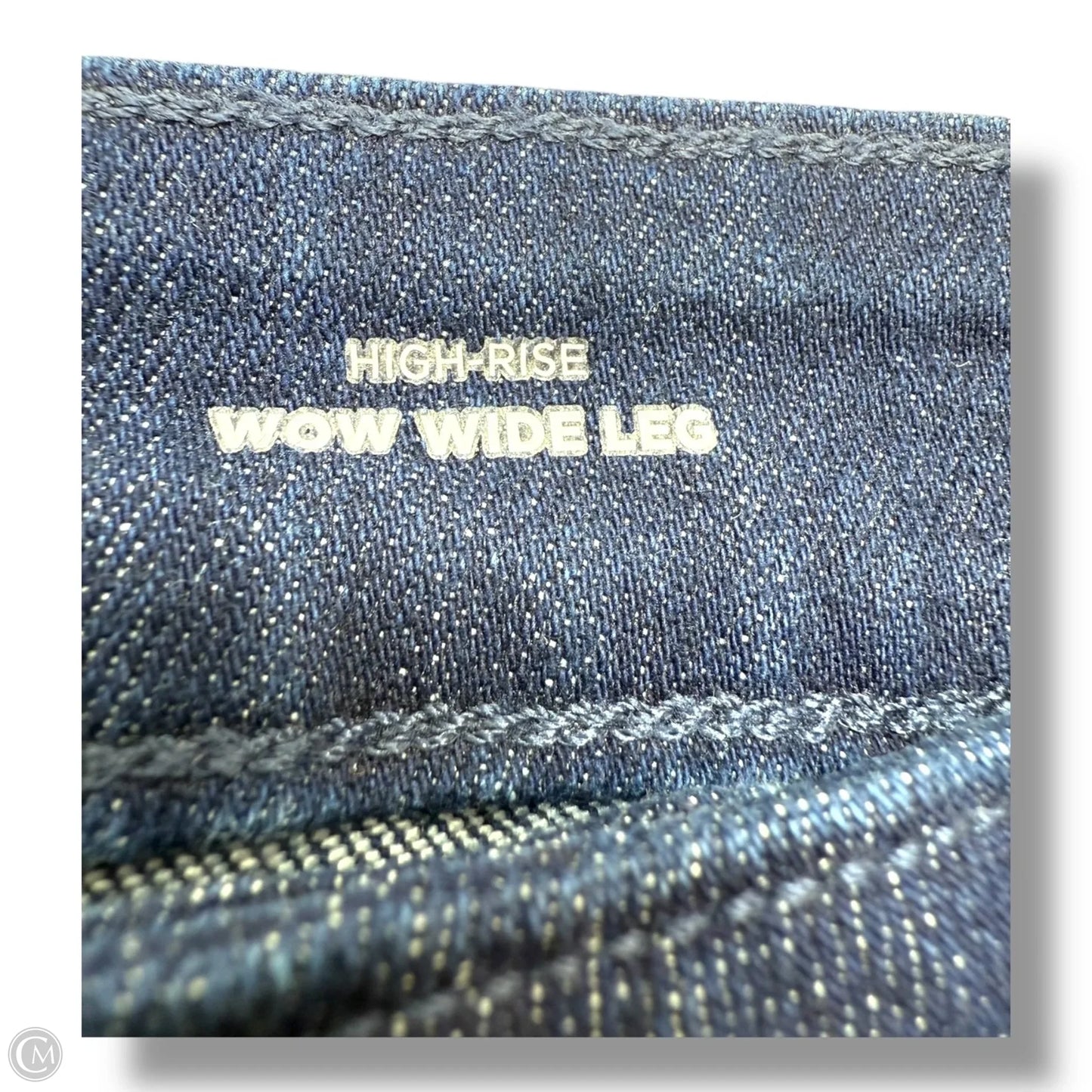 Jeans WOW Wide Leg By Old Navy In Blue Denim, Size: 8