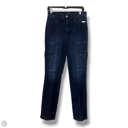 Jeans Straight By Express In Blue Denim, Size: 10