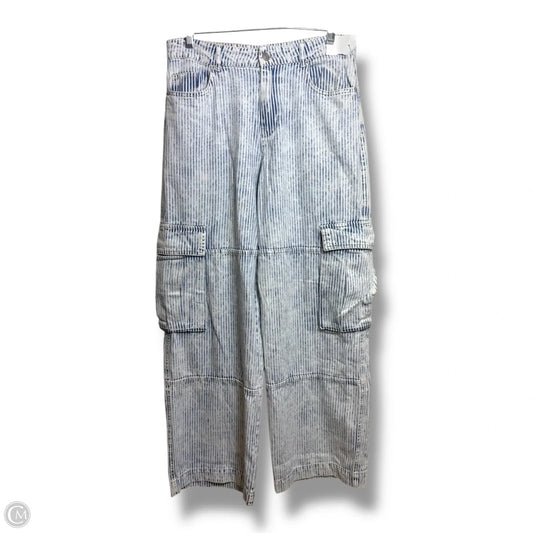Jeans Wide Leg By Altard State In Striped Pattern, Size: M
