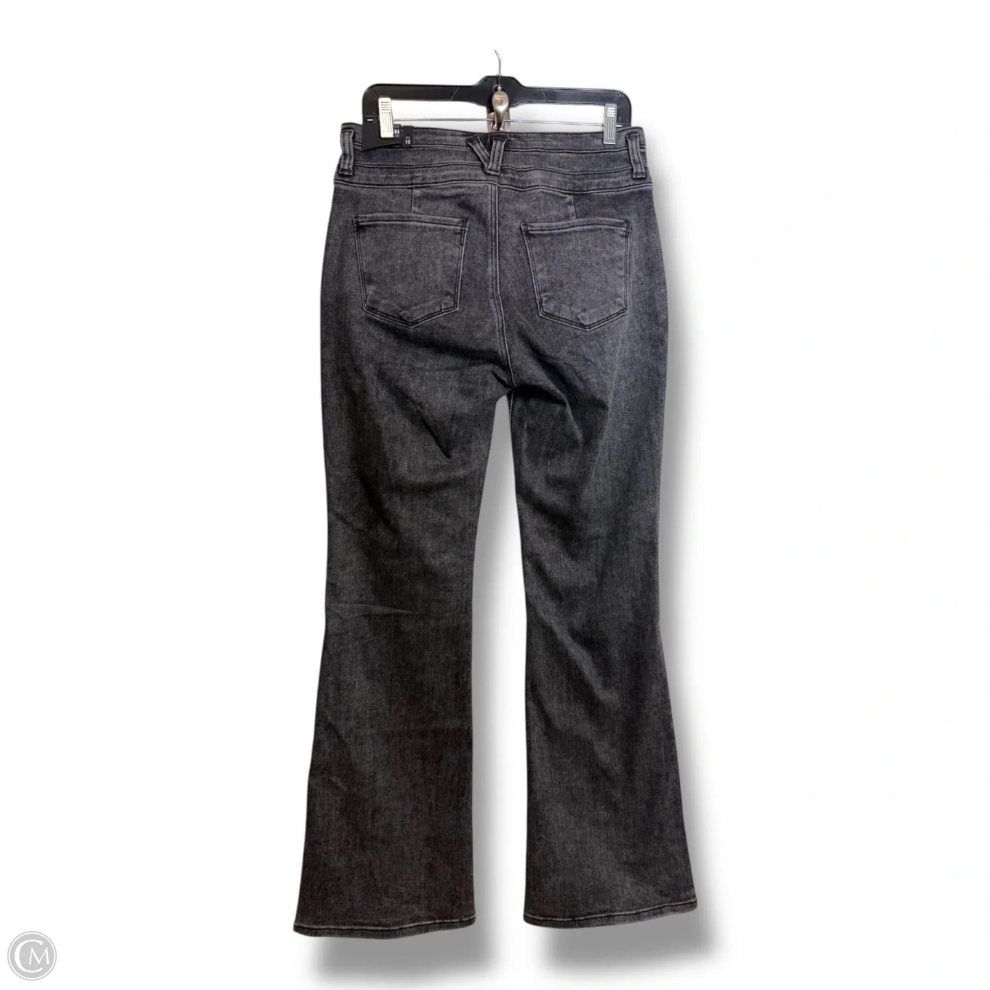 Jeans high rise flare Leg By Kut In Black Denim, Size: 10