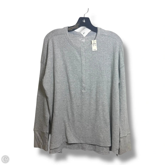 Top Long Sleeve By Offline By Aerie In Grey, Size: M