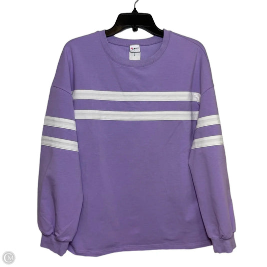 Top Long Sleeve Basic By Clothes Mentor In Purple, Size: L