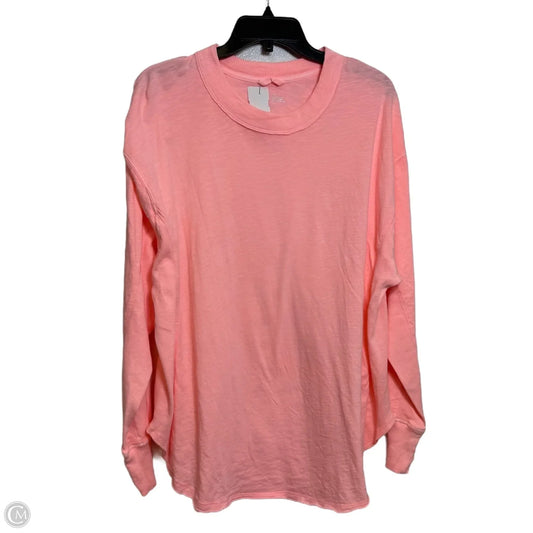 Top Long Sleeve Basic By Aerie In Pink, Size: L