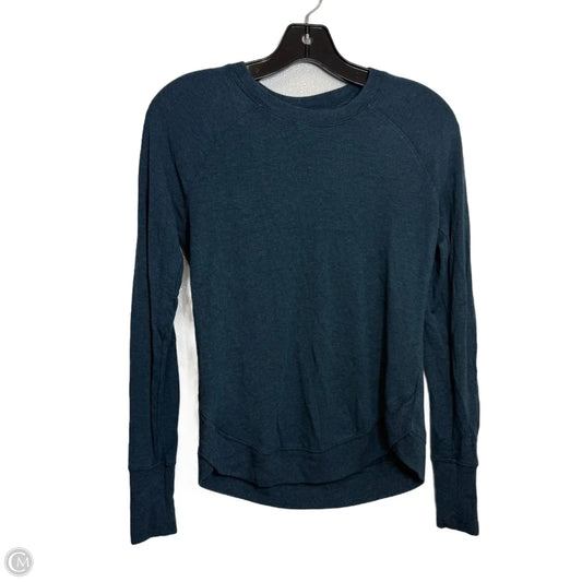 Top Long Sleeve By Athleta In Navy, Size: Xxs