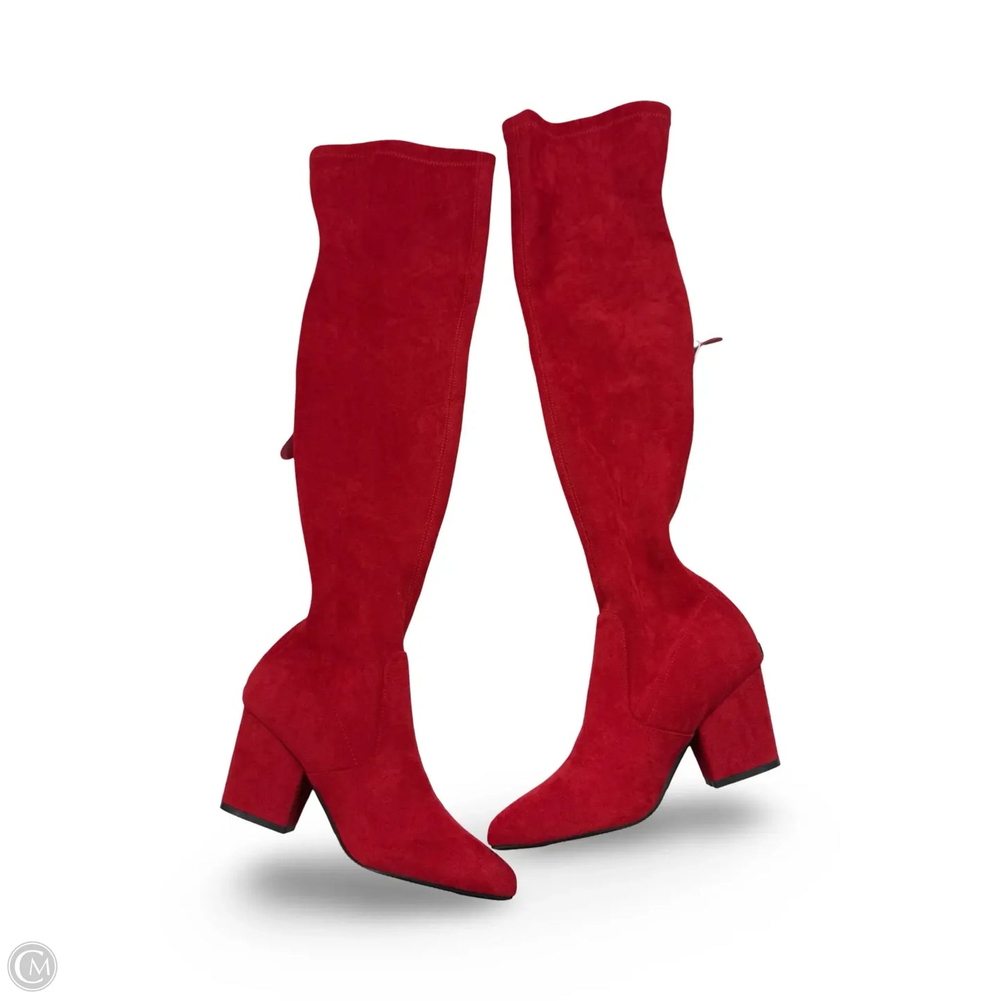 Boots Over-the-knee Heels By Cmf In Red, Size: 10.5