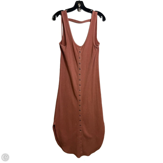 Dress Casual Maxi By Anthropologie In Orange, Size: M