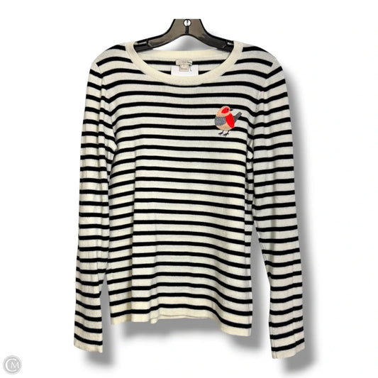 Top Long Sleeve By J. Crew In Striped Pattern, Size: S