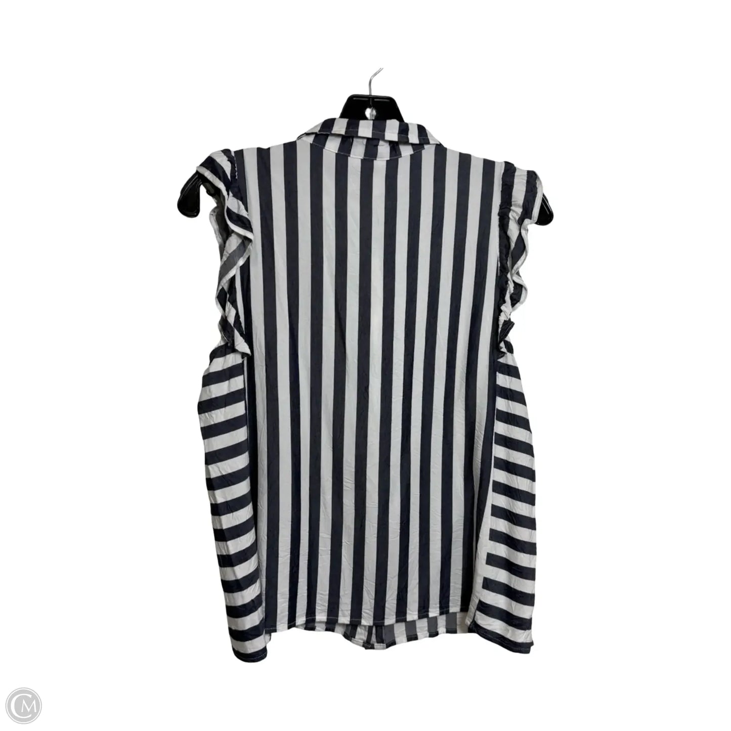 Top Short Sleeve By Bb Dakota In Striped Pattern, Size: M
