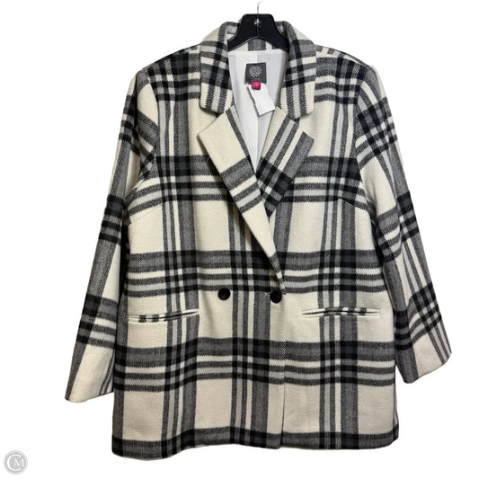 Coat Peacoat By Vince Camuto In Black & White, Size: 14