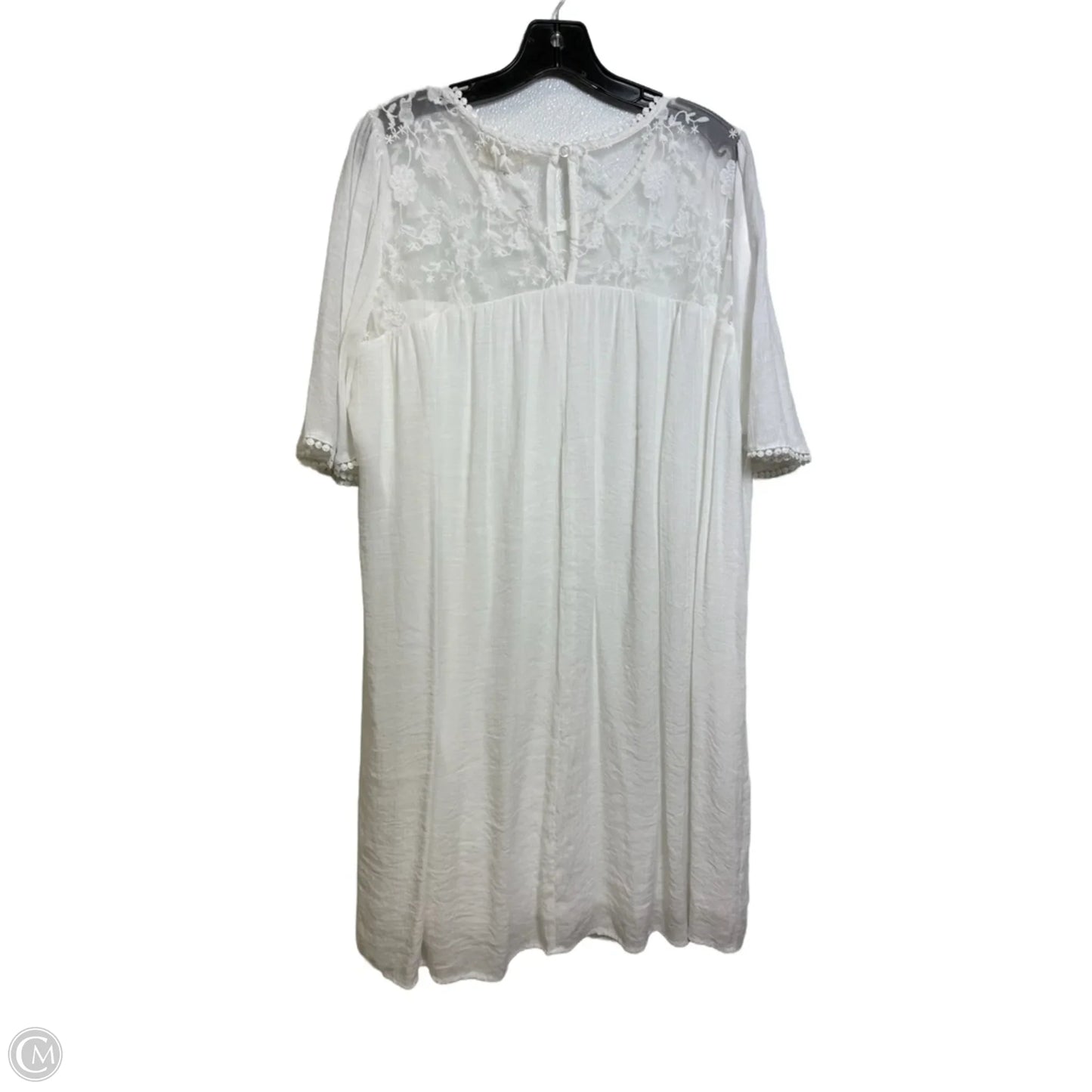 Dress Casual Midi By Cmf In White, Size: Xl