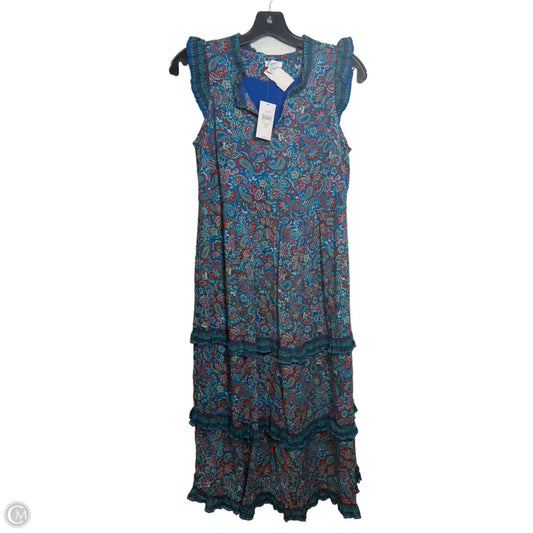 Dress Casual Midi By J. Jill In Paisley Print, Size: Xs