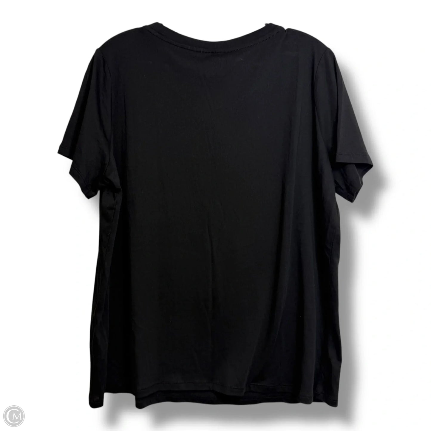 Top Short Sleeve Designer By Michael Kors In Black, Size: Xl