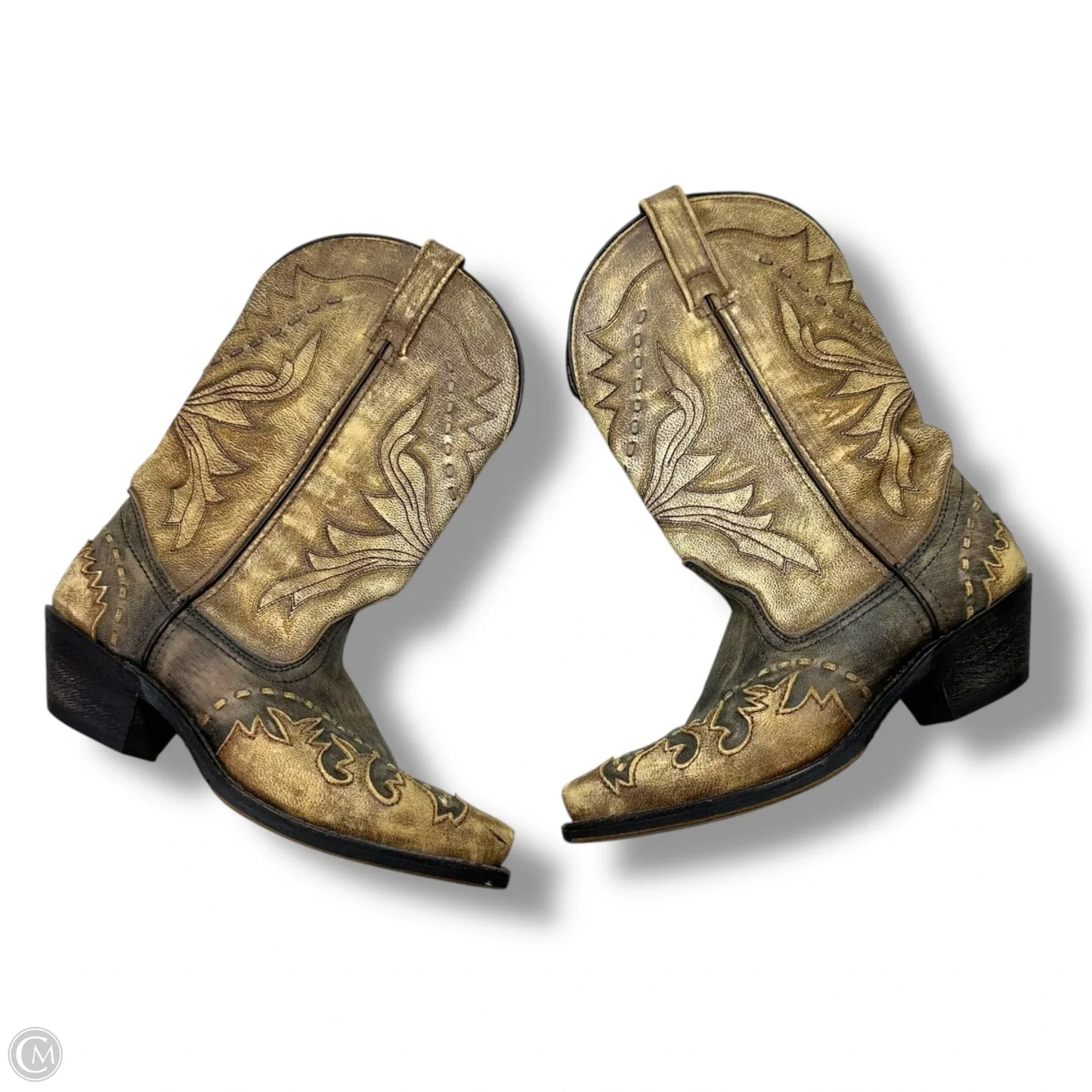 Boots Mid-calf Flats By Laredo In Brown, Size: 7