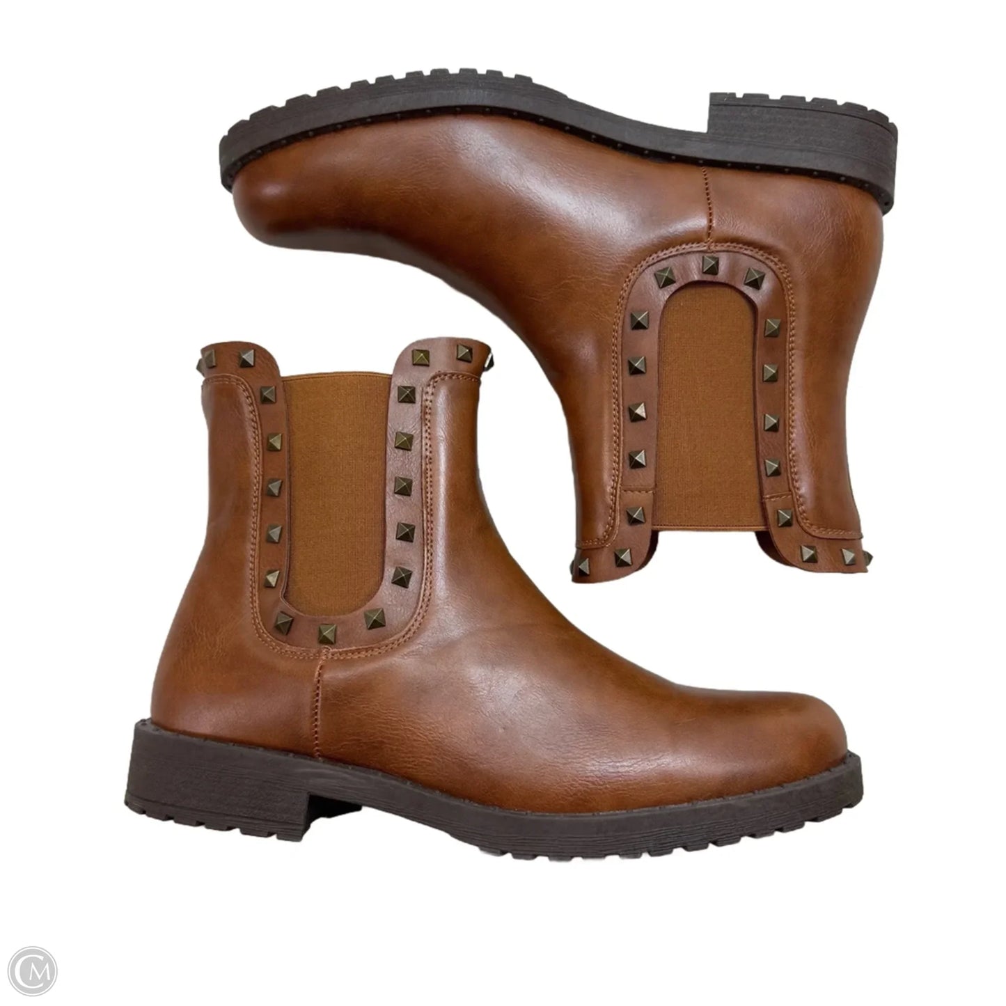Boots Ankle Flats By Olivia Miller In Brown, Size: 11