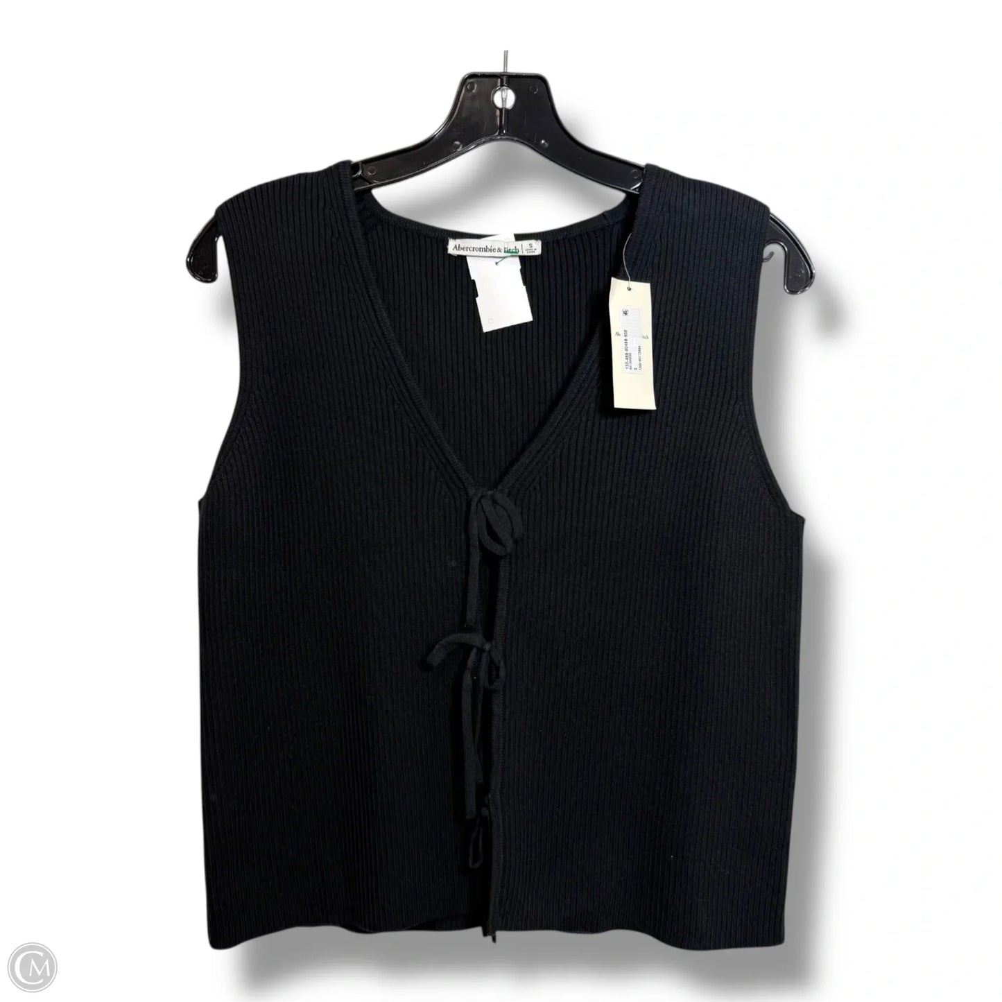 Vest Sweater By Abercrombie And Fitch In Black, Size: S