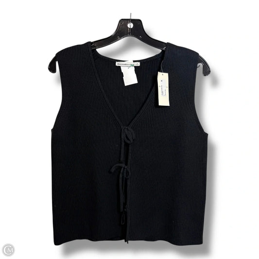 Vest Sweater By Abercrombie And Fitch In Black, Size: S