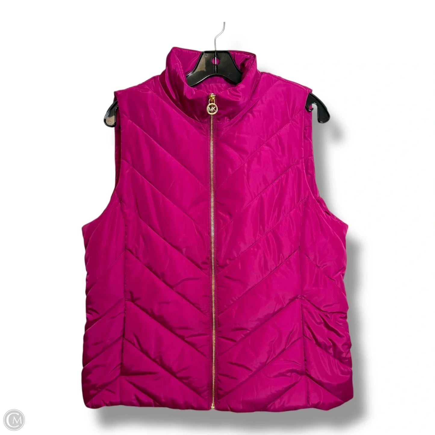 Vest Designer By Michael Kors In Pink, Size: L