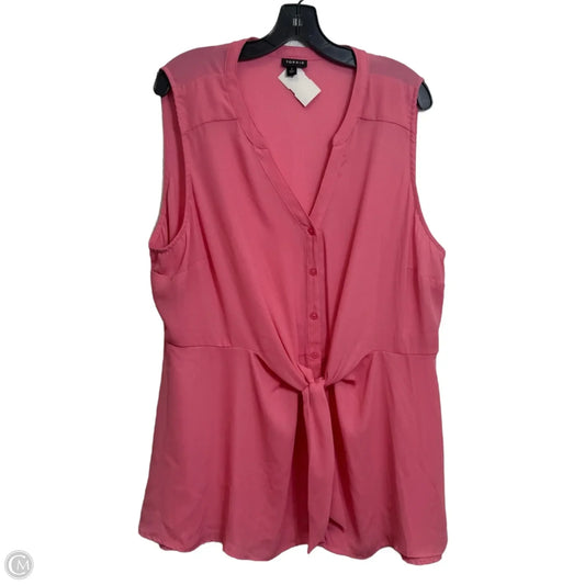 Top Sleeveless By Torrid In Pink, Size: 2x