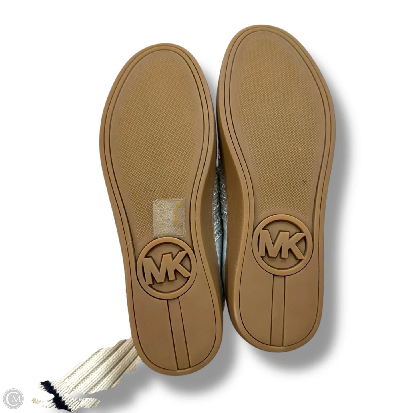 Shoes Designer By Michael Kors In Silver, Size: 8