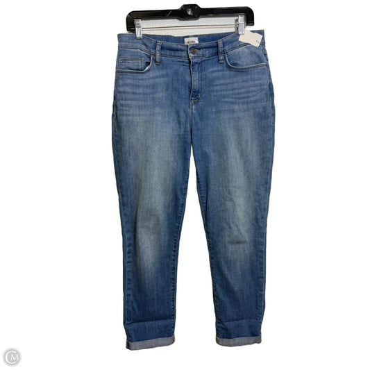 Jeans Cropped By Hudson In Blue Denim, Size: 8