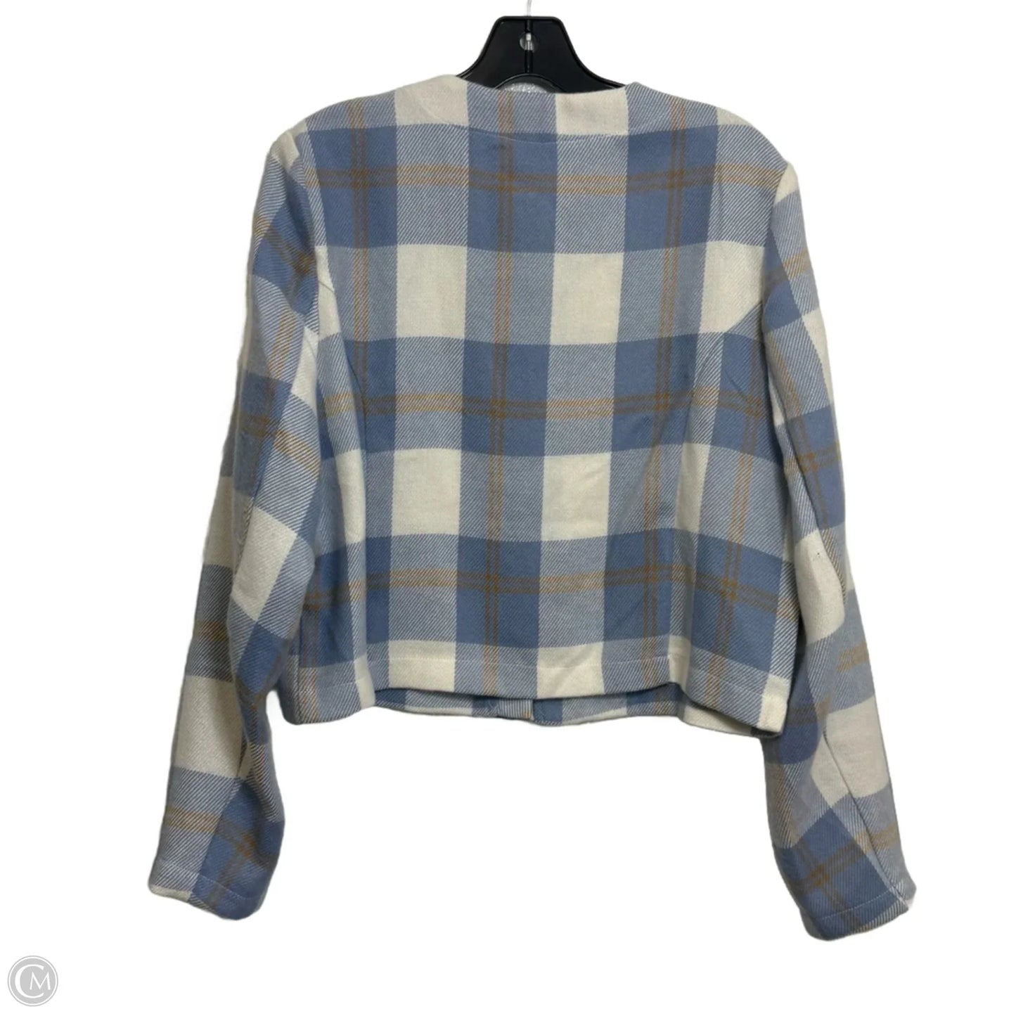 Blazer By Francesca’s In Plaid Pattern, Size: L