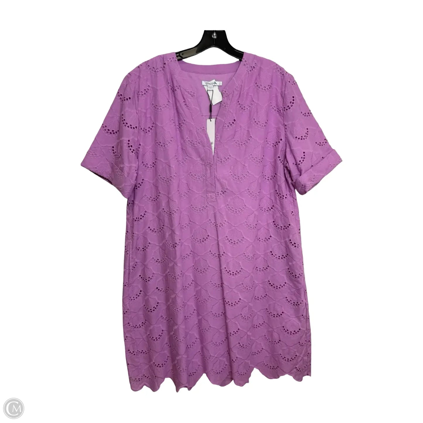Dress Casual Short By Chicos In Purple, Size: Xl