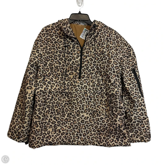 Jacket Windbreaker By Clothes Mentor In Animal Print, Size: Xl