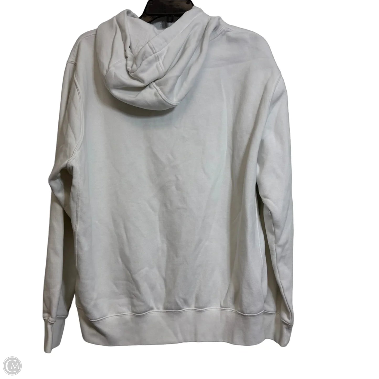 Sweatshirt Hoodie By Nike In White, Size: L