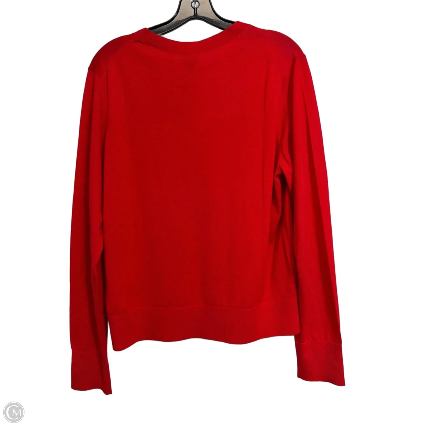 Top Long Sleeve By Calvin Klein In Red, Size: Xl