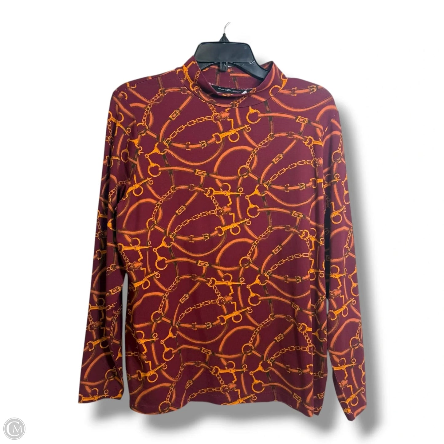 Top Long Sleeve By Isaac Mizrahi In Multi-colored, Size: L