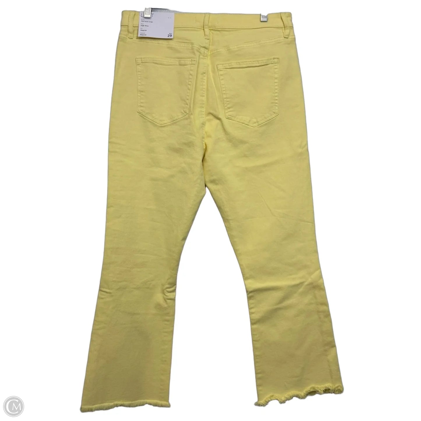 Jeans Cropped By Loft In Yellow, Size: 8