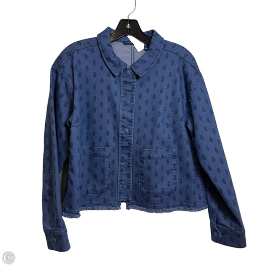 Jacket Denim By Isaac Mizrahi In Multi-colored, Size: M