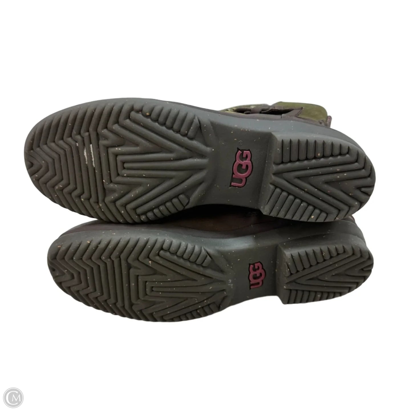 Boots Designer By Ugg In Brown & Green, Size: 8