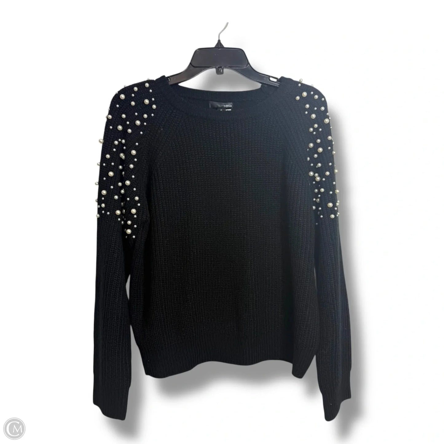 Sweater By Aqua In Black, Size: L