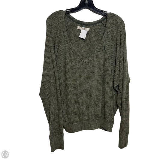 Top Long Sleeve By We The Free In Green, Size: S